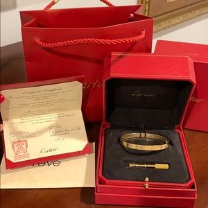 100% Authentic Cartier love bangle MENS size 19